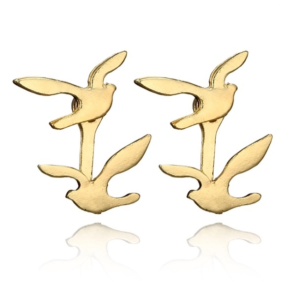 2/$24 “Farrah” Flying Birds Ear Jackets - Picture 2 of 5